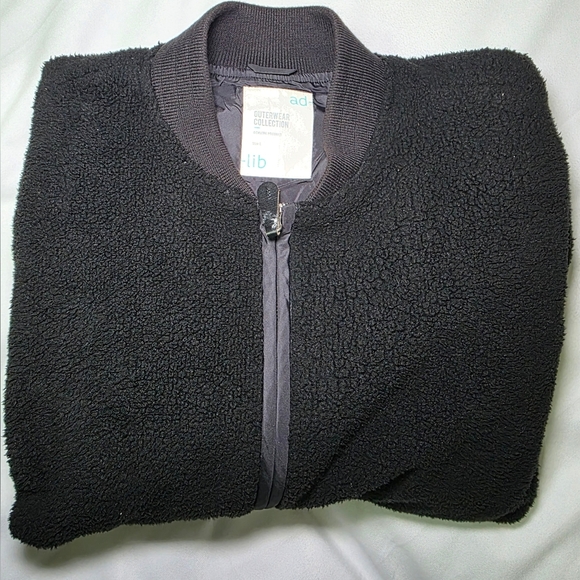 RARE ad lib Outerwear Collection Fleece Zip Up Retro Varsity Jacket Size Lg - Picture 9 of 10